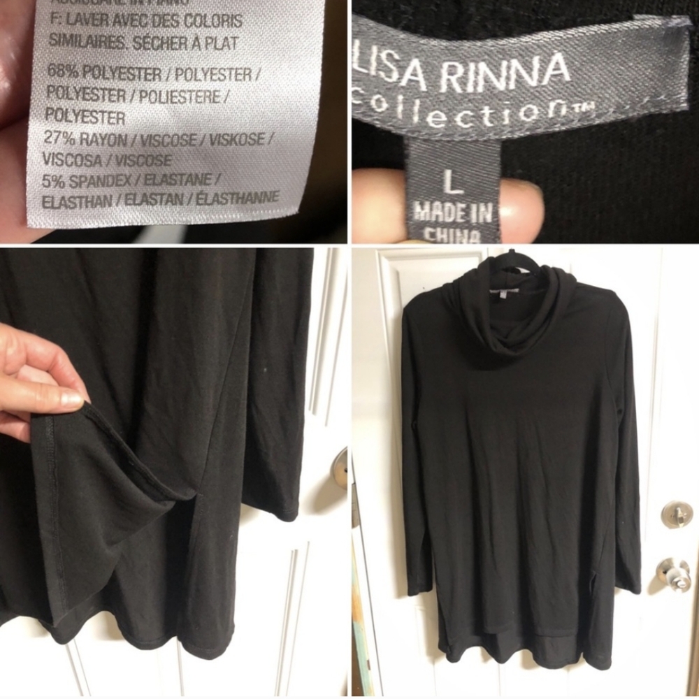 Lisa Rinna Collection Women's Black Top